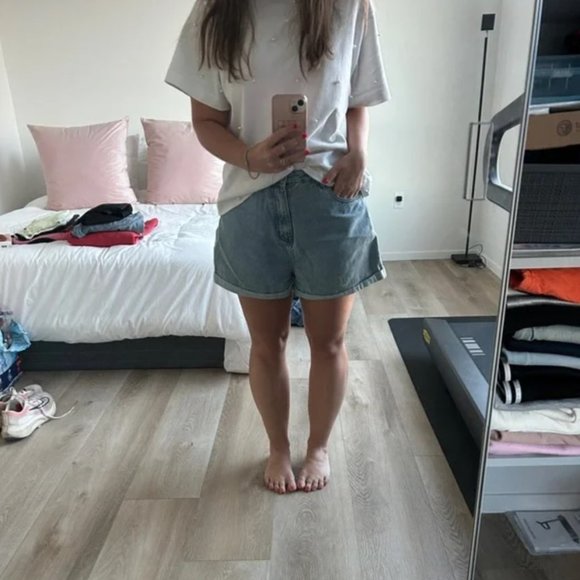 Relaxed Fit Denim Shorts - Picture 3 of 3